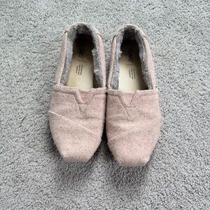 TOMS Women's Blush Pink Slip-On Alpargata Moccasins